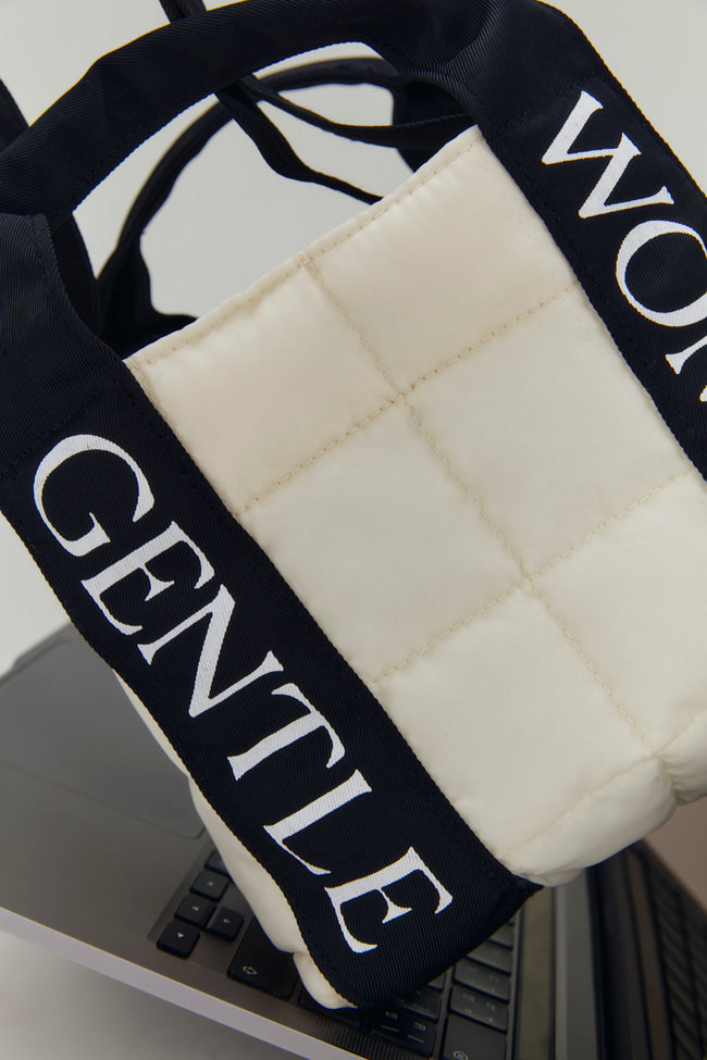 Hollywood Puffer Bag : CREAM - GNB397.1