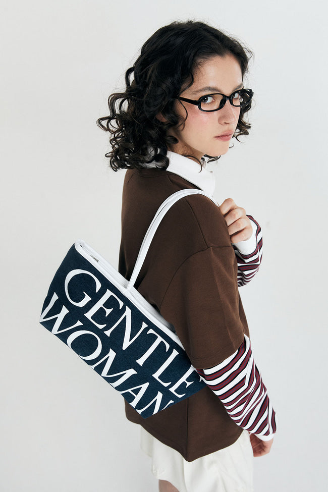 Sailor Denim Shoulder Bag : Navy - GNB625.2