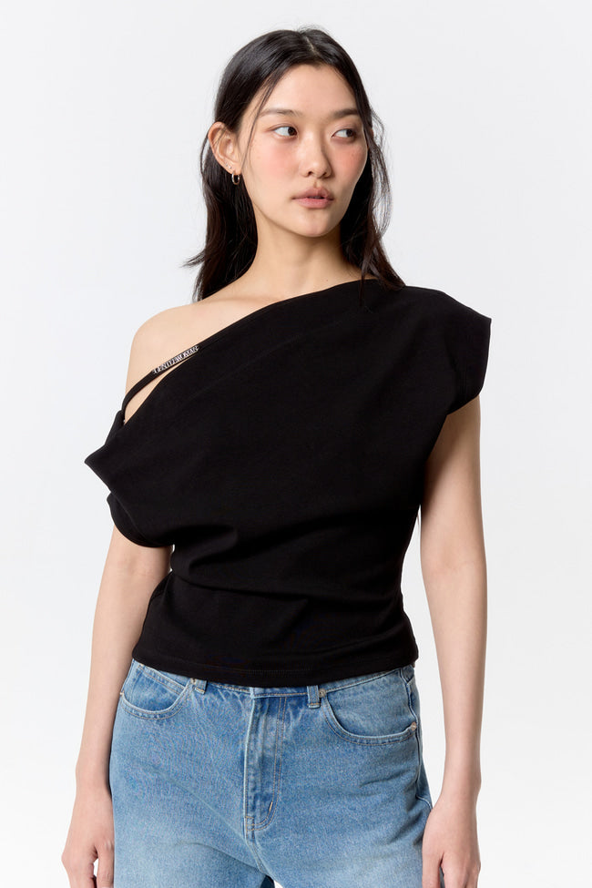 BLACK SOPHISTICATED TOP - GW23203