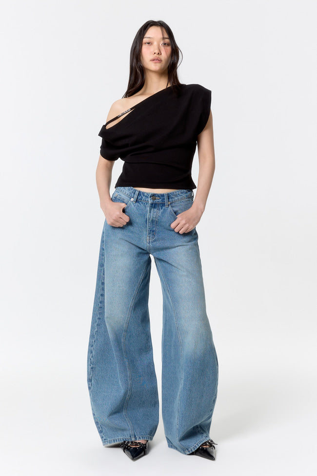 BLACK SOPHISTICATED TOP - GW23203