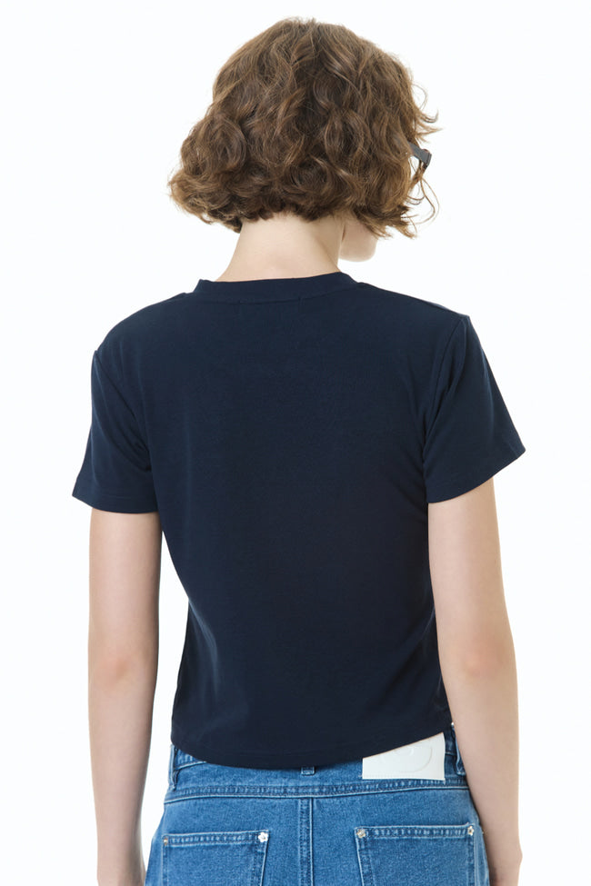 Gentlewoman Denim Logo T-Shirt : NAVY - GW24847