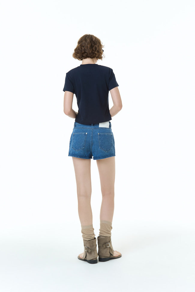 Gentlewoman Denim Logo T-Shirt : NAVY - GW24847