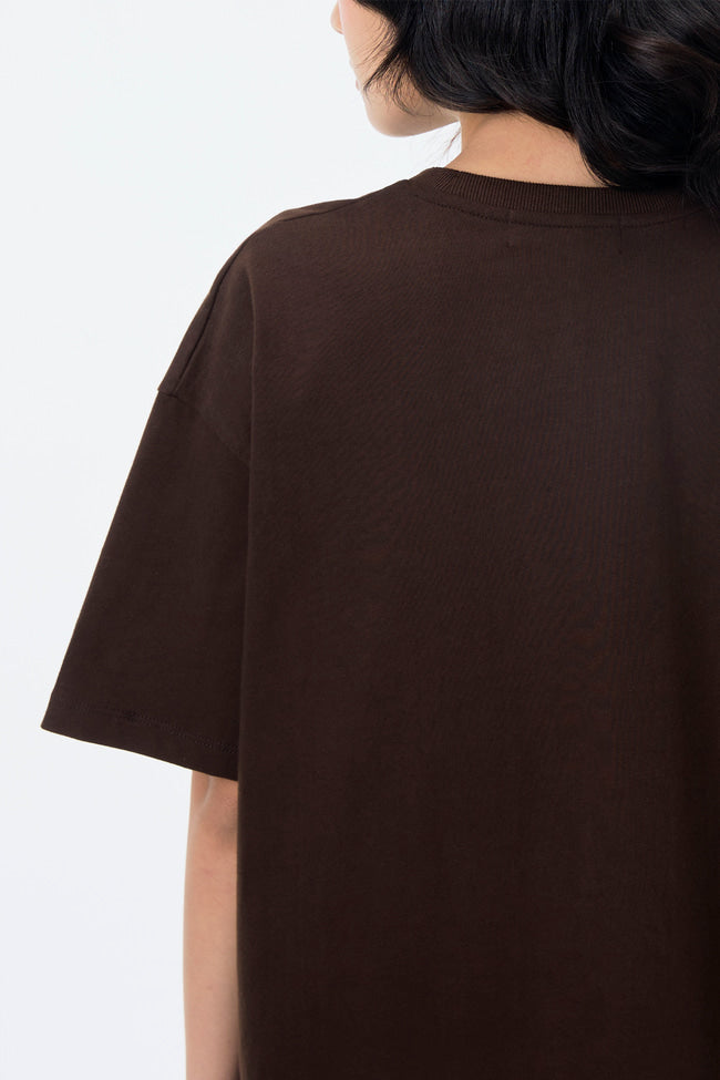 Gentlewoman Embossed Oversized Tee : Brown - GW24493