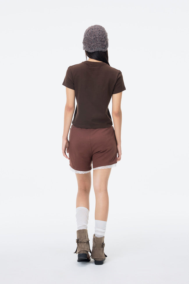 Gentlewoman Embossed Baby Tee : Brown - GW24492
