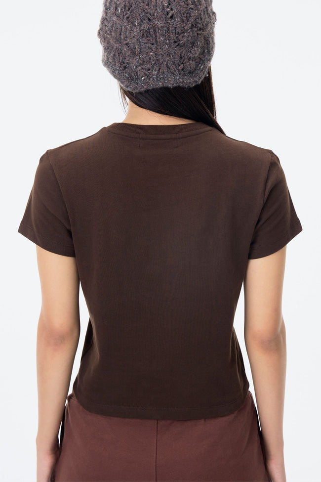 Gentlewoman Embossed Baby Tee : Brown - GW24492
