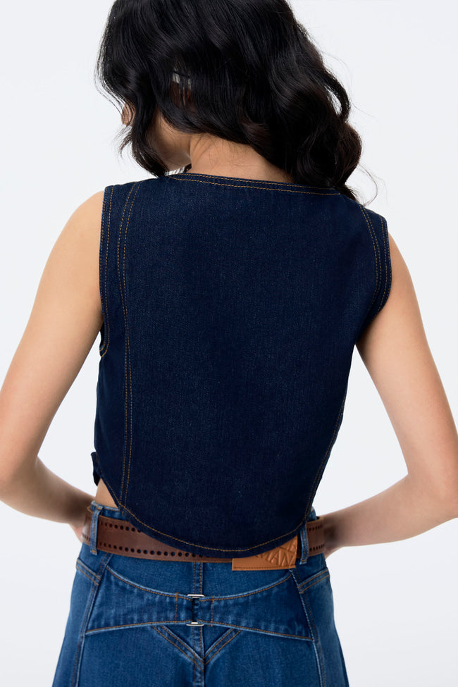 The Next Chapter Denim Vest - GW24486