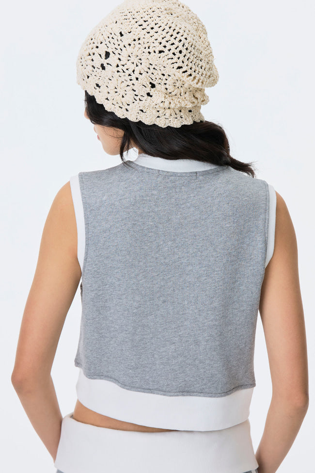 Stone Contrast Top - GW24536
