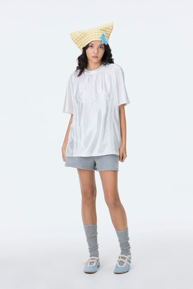 Moonlit Satin Oversized T-Shirt - GW24530