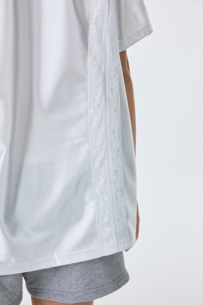 Moonlit Satin Oversized T-Shirt - GW24530