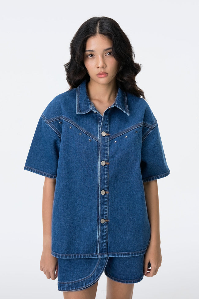 The Track Star Denim Shirt - GW24488