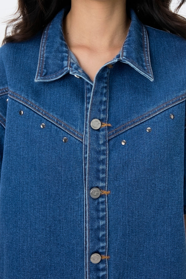 The Track Star Denim Shirt - GW24488