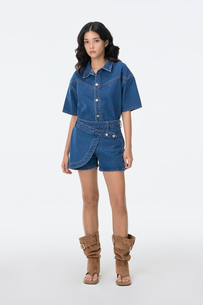 The Track Star Denim Shirt - GW24488