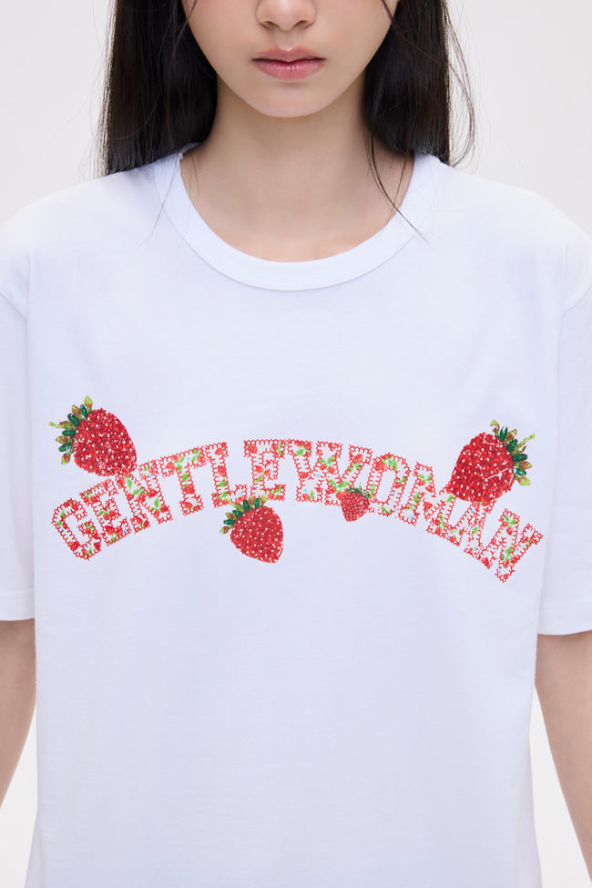 Strawberry Garland Bead T-Shirt - GW26461