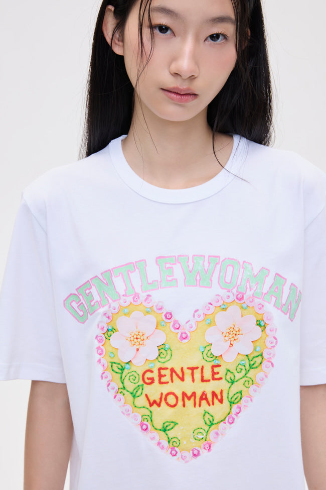 Blossom Heart Bead T-Shirt - GW26459