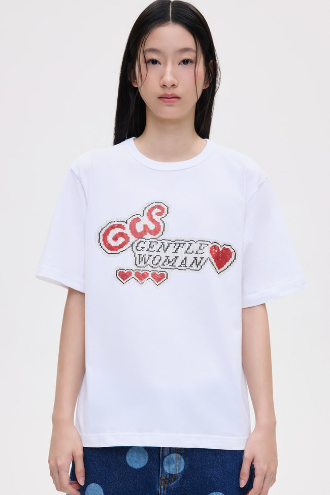 Gentle Monogram Bead T-Shirt - GW26464