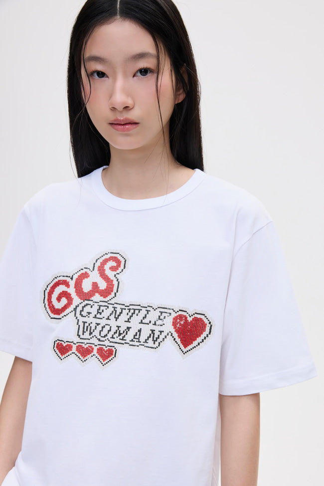Gentle Monogram Bead T-Shirt - GW26464