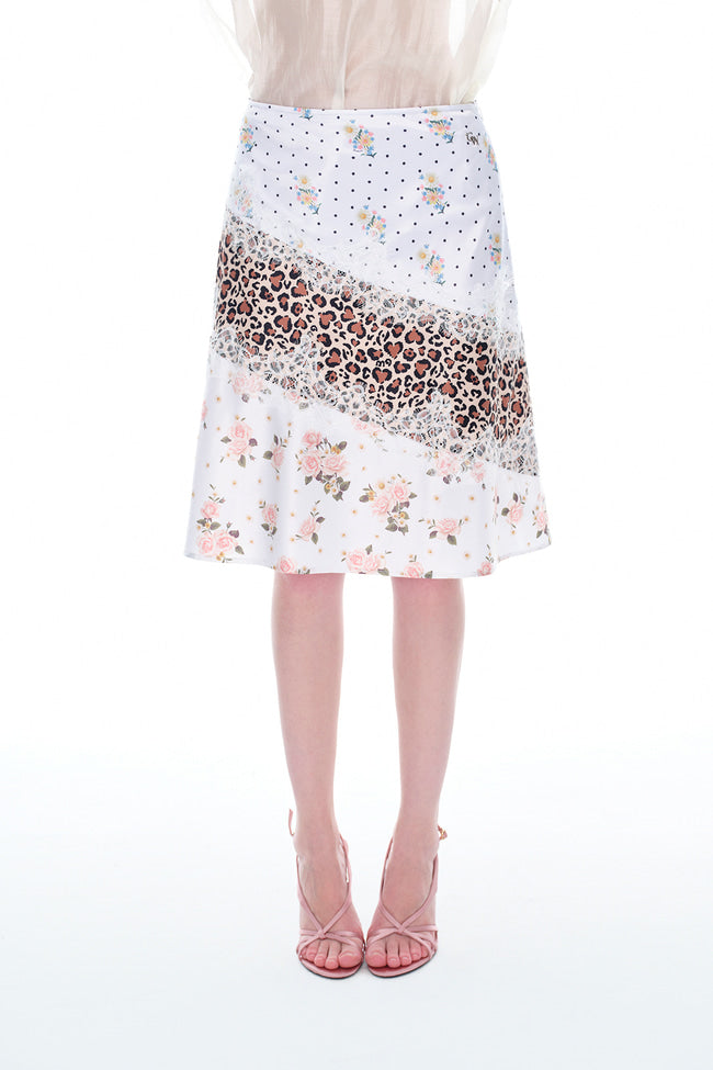 Dust and Bloom Lace Midi Skirt - GW26222