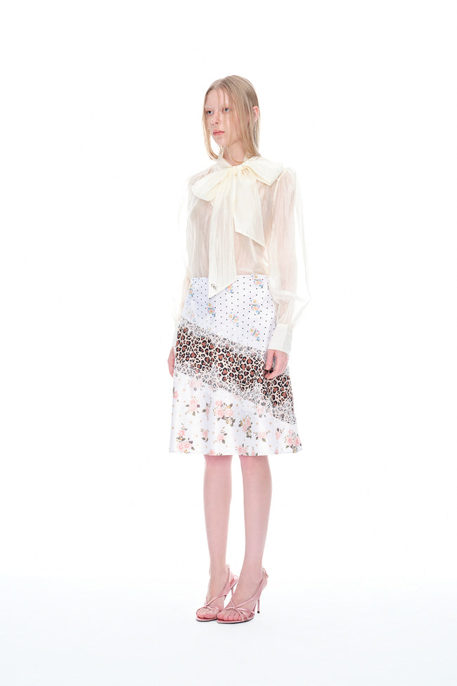 Dust and Bloom Lace Midi Skirt - GW26222