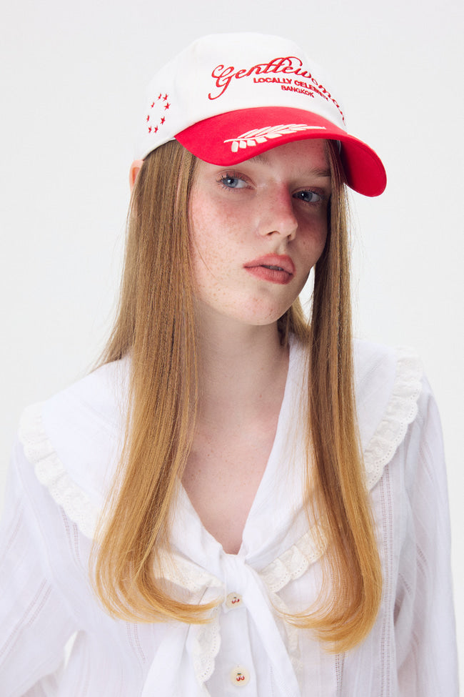 Gentle General Cap : Red/Cream - GW26679