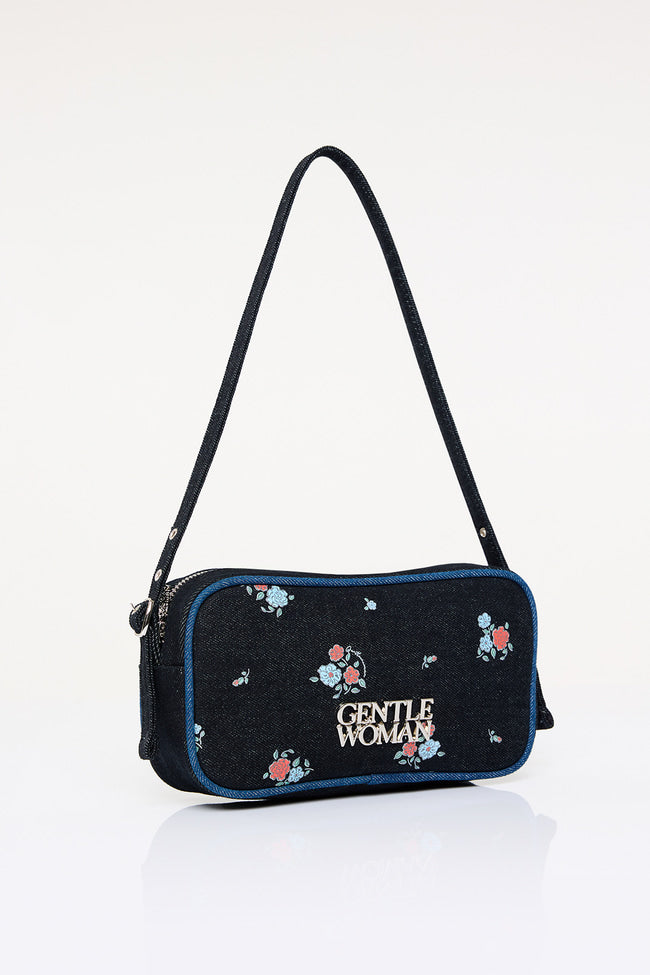 Denim Blossom Shoulder Bag - GW26695