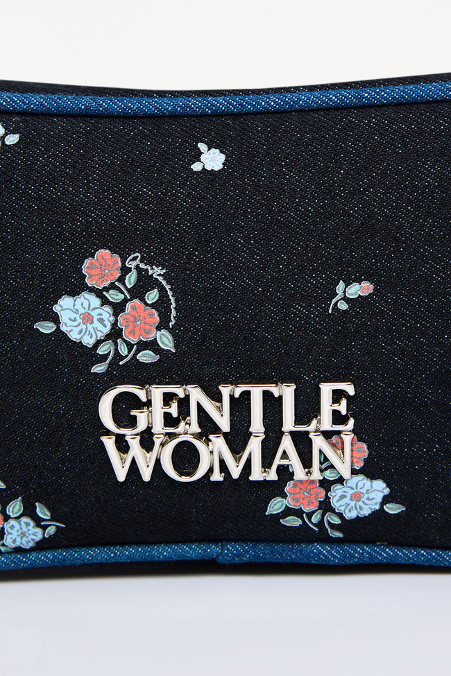 Denim Blossom Shoulder Bag - GW26695