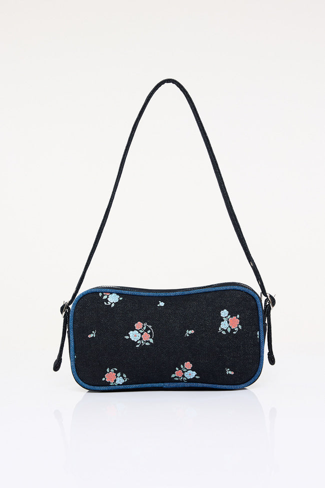 Denim Blossom Shoulder Bag - GW26695