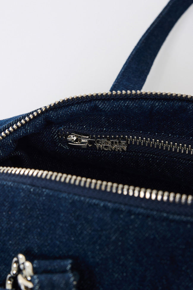 Denim Petal Shoulder Bag - GW26693