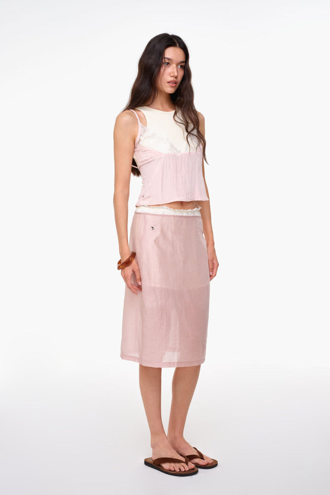 Heartbreak Slip Skirt : Pink - GW26581