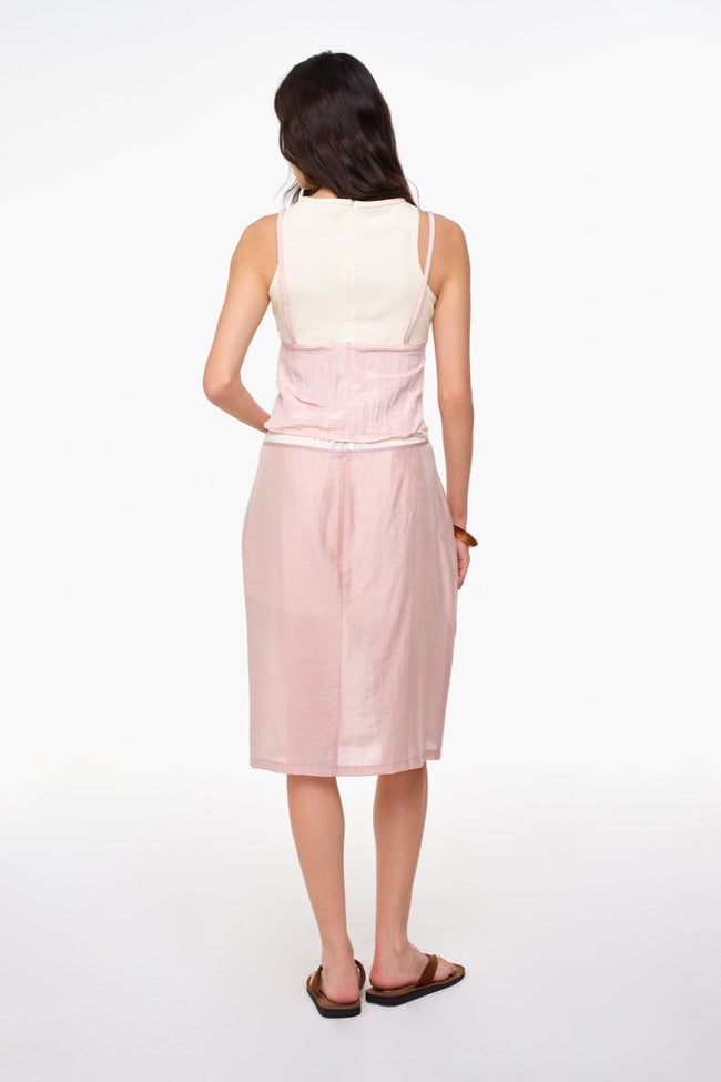 Heartbreak Slip Skirt : Pink - GW26581