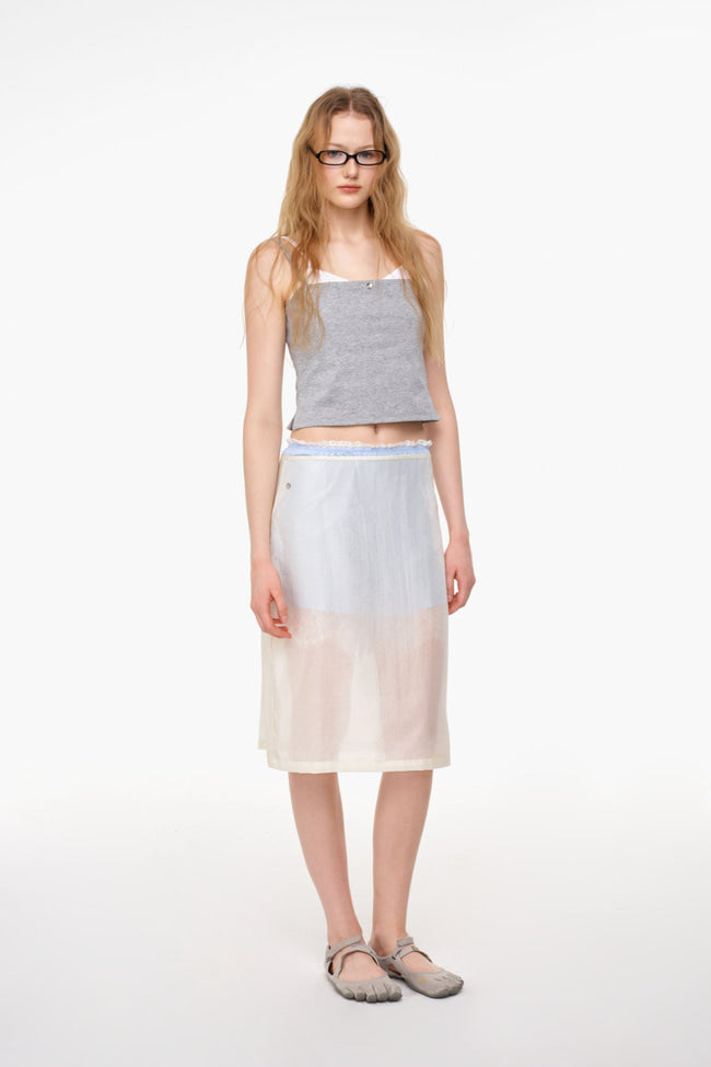 Heartbreak Slip Skirt : Cream - GW26582
