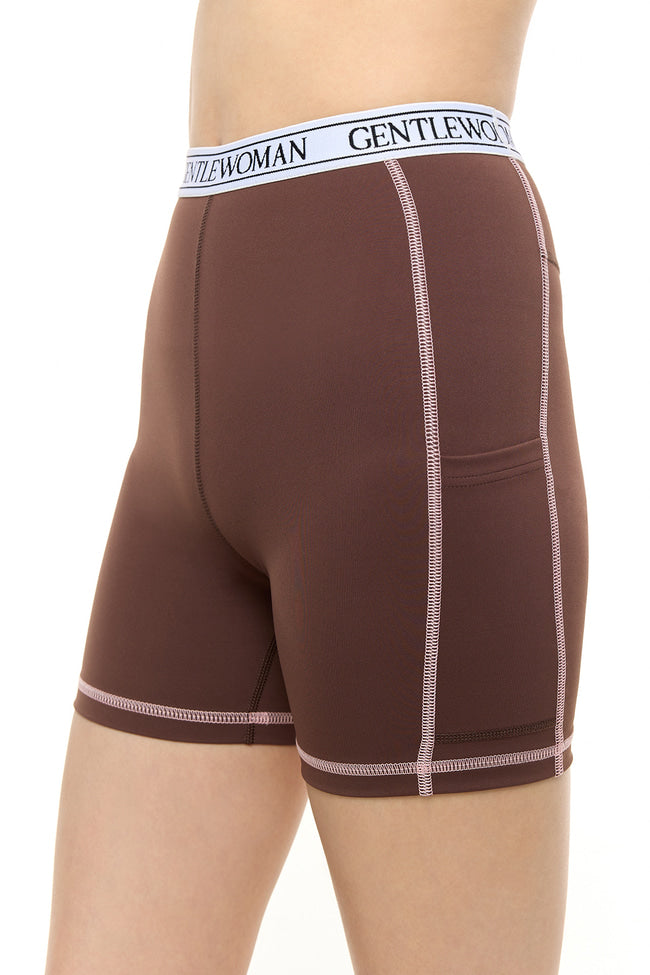 Brown Echo Biker Shorts - GW25419