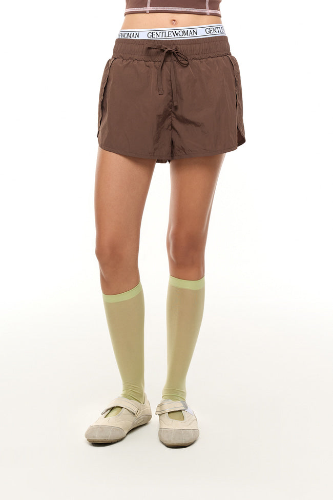 Brown Flutter Shorts - GW25412