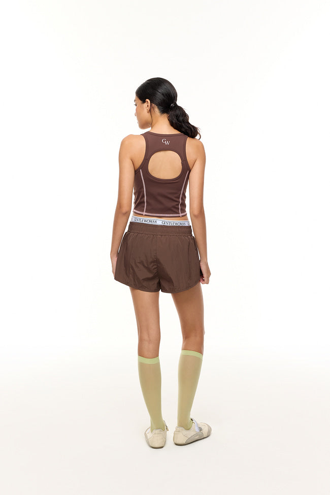 Brown Flutter Shorts - GW25412