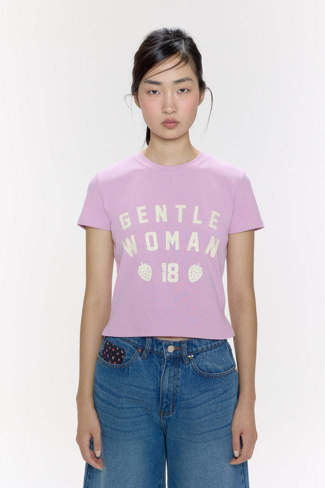 Strawberry League Baby Tee : Purple - GW26829