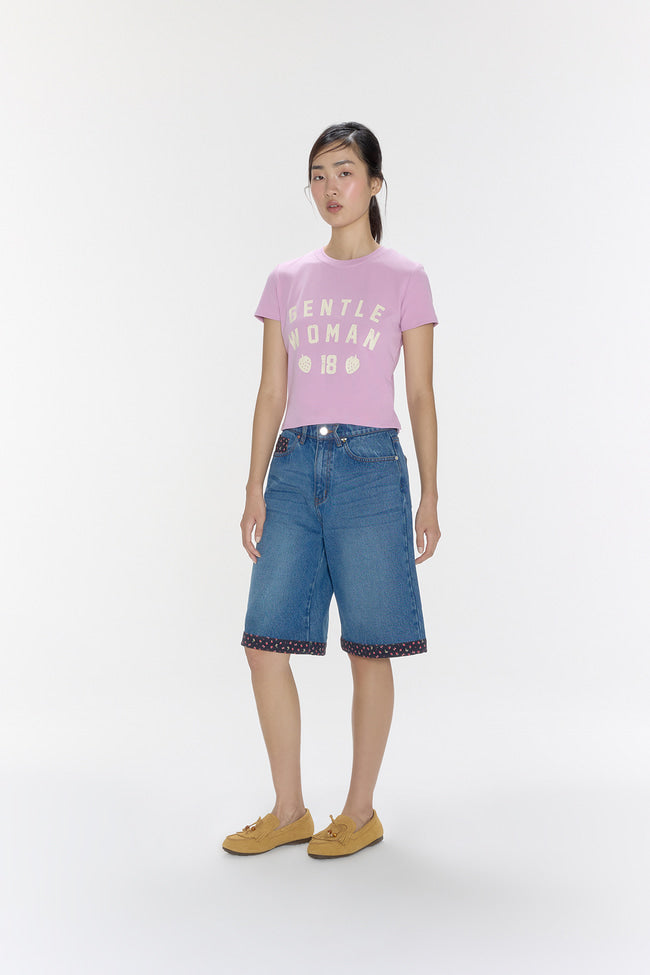 Strawberry League Baby Tee : Purple - GW26829