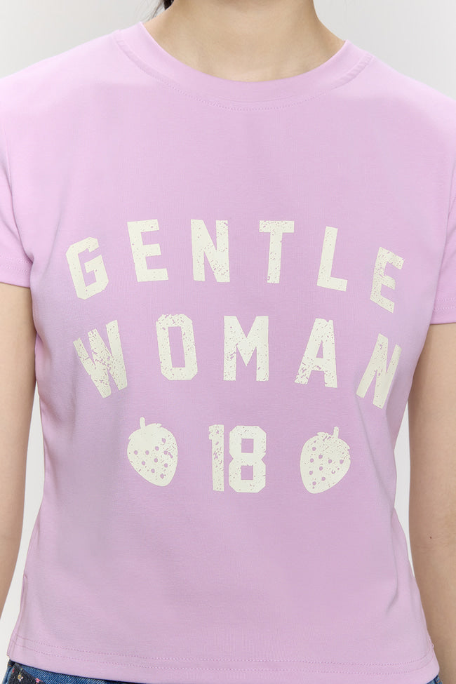 Strawberry League Baby Tee : Purple - GW26829