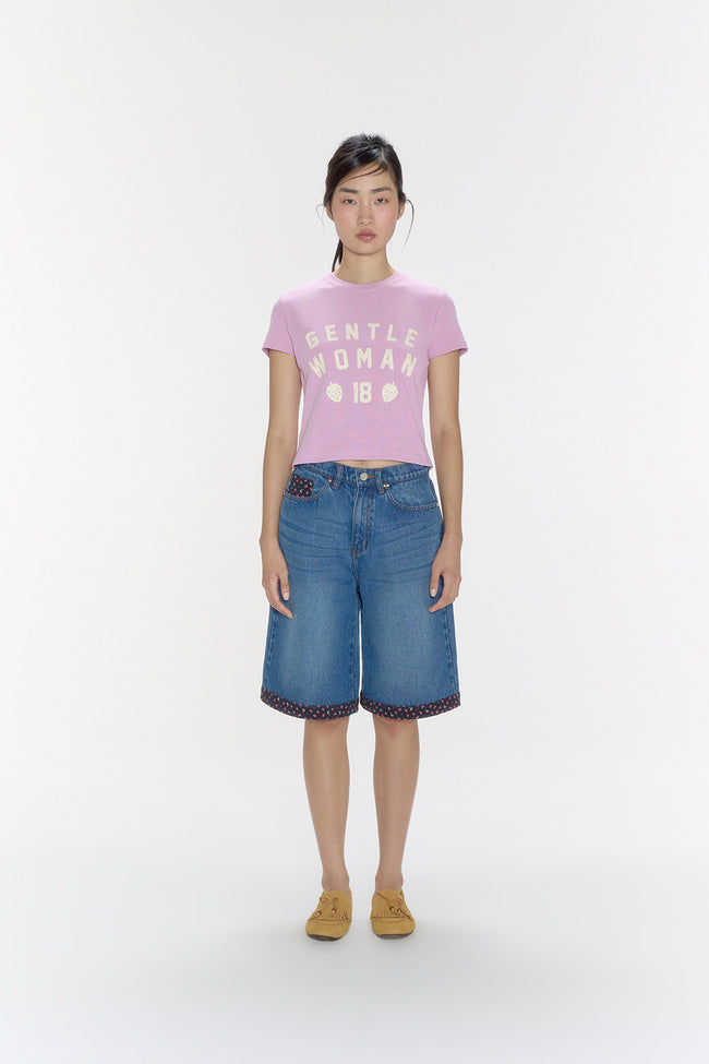 Strawberry League Baby Tee : Purple - GW26829