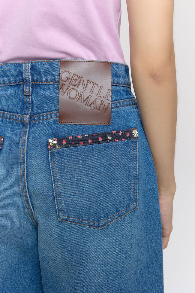 Berry Blossom Denim Shorts - GW26817