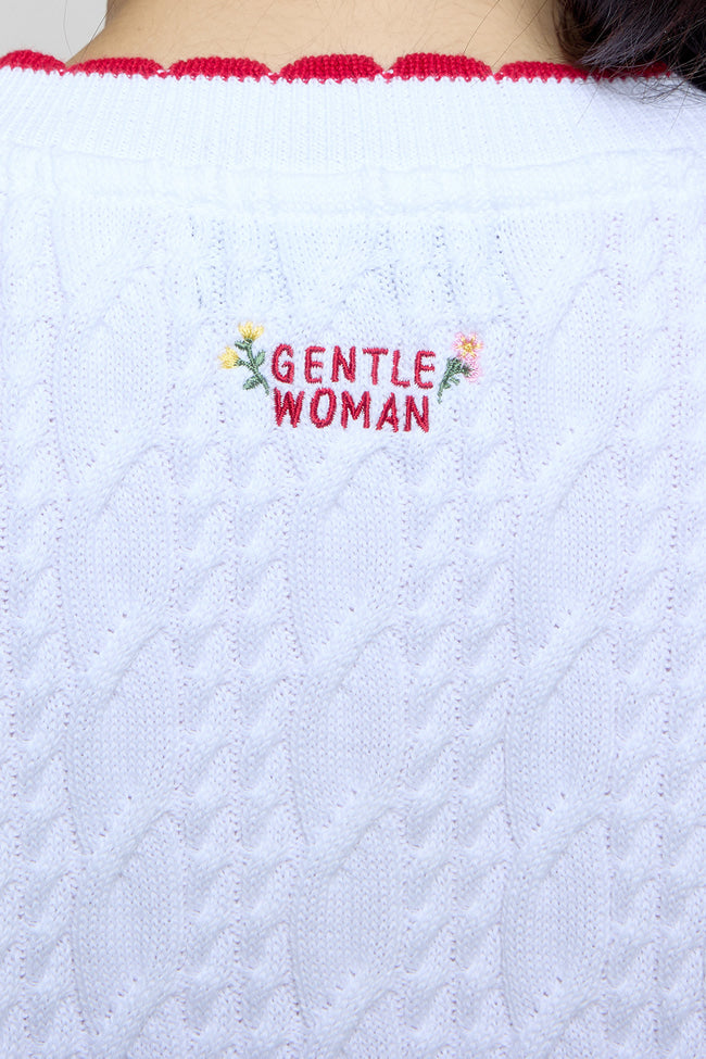 Honey Berry Meadow Cable Knit Cardigan - GW26819