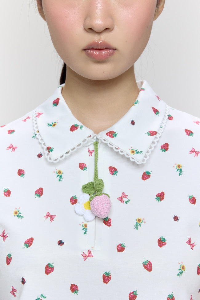 Strawberry Fields Polo Top - GW26827