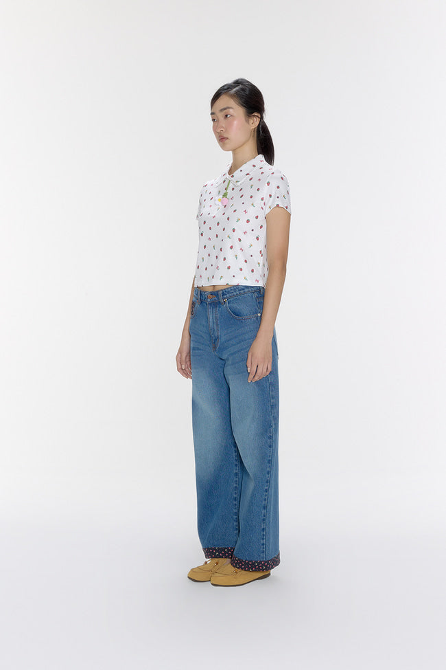 Strawberry Fields Polo Top - GW26827