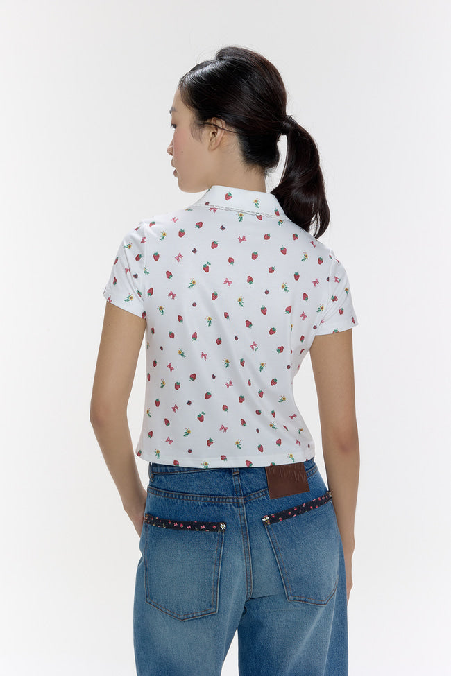 Strawberry Fields Polo Top - GW26827