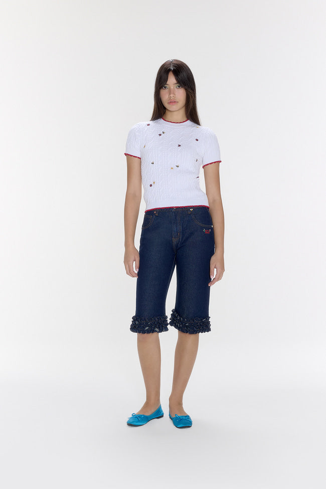 Honey Berry Meadow Cable Knit Top - GW26820