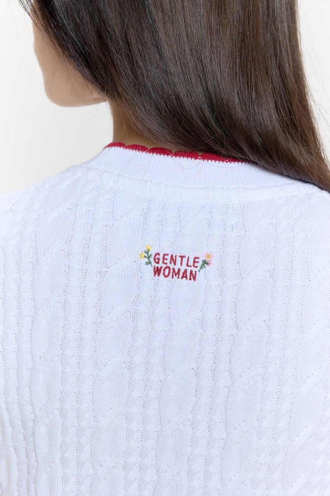 Honey Berry Meadow Cable Knit Top - GW26820