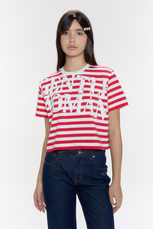 Strawberry Striped T-shirt - GW26803