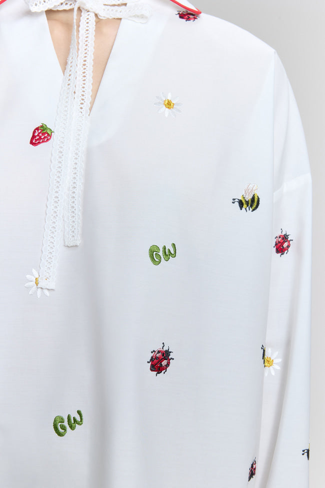 Strawberry Meadow Ribbon Long Sleeve Top - GW26837