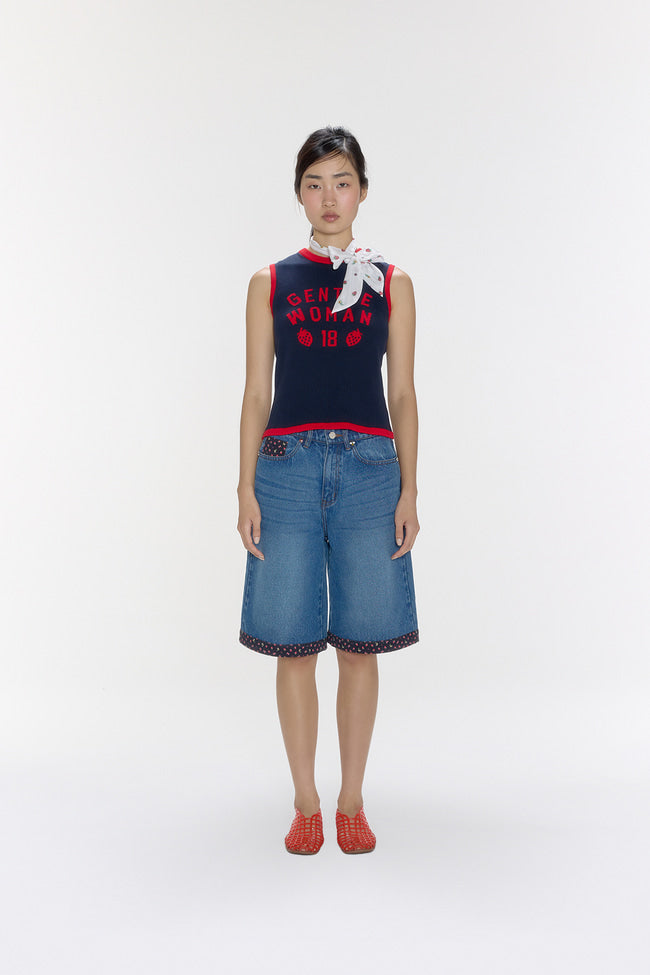 Berry Blossom Sleeveless Knit Top - GW26825