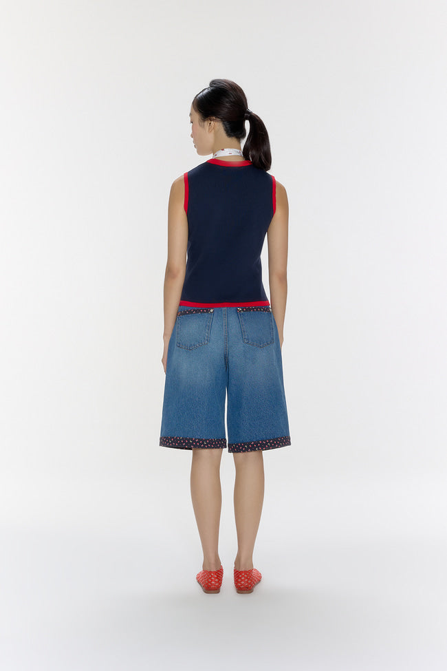 Berry Blossom Sleeveless Knit Top - GW26825