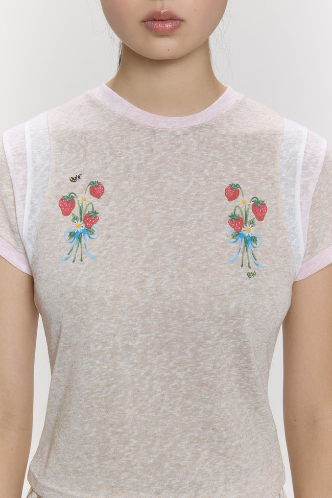 Twin Berry Bouquet Baby Tee - GW26812