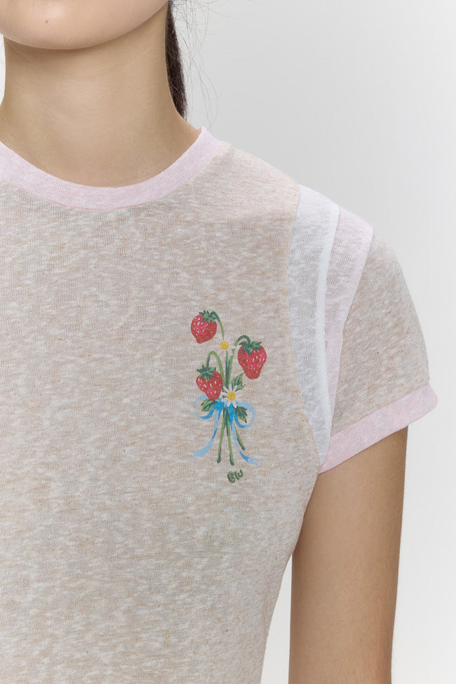 Twin Berry Bouquet Baby Tee - GW26812